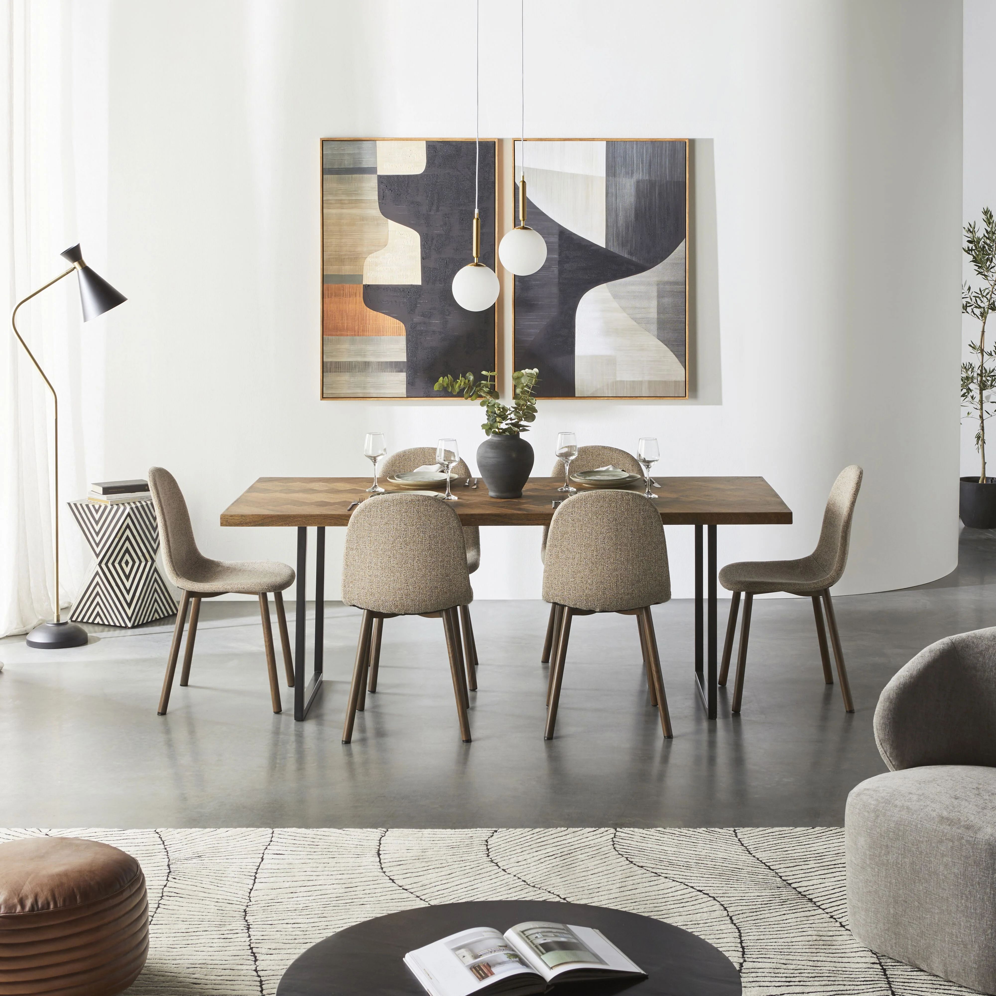 Abstract Geometry II Canvas Print 80x120cm - Image 4