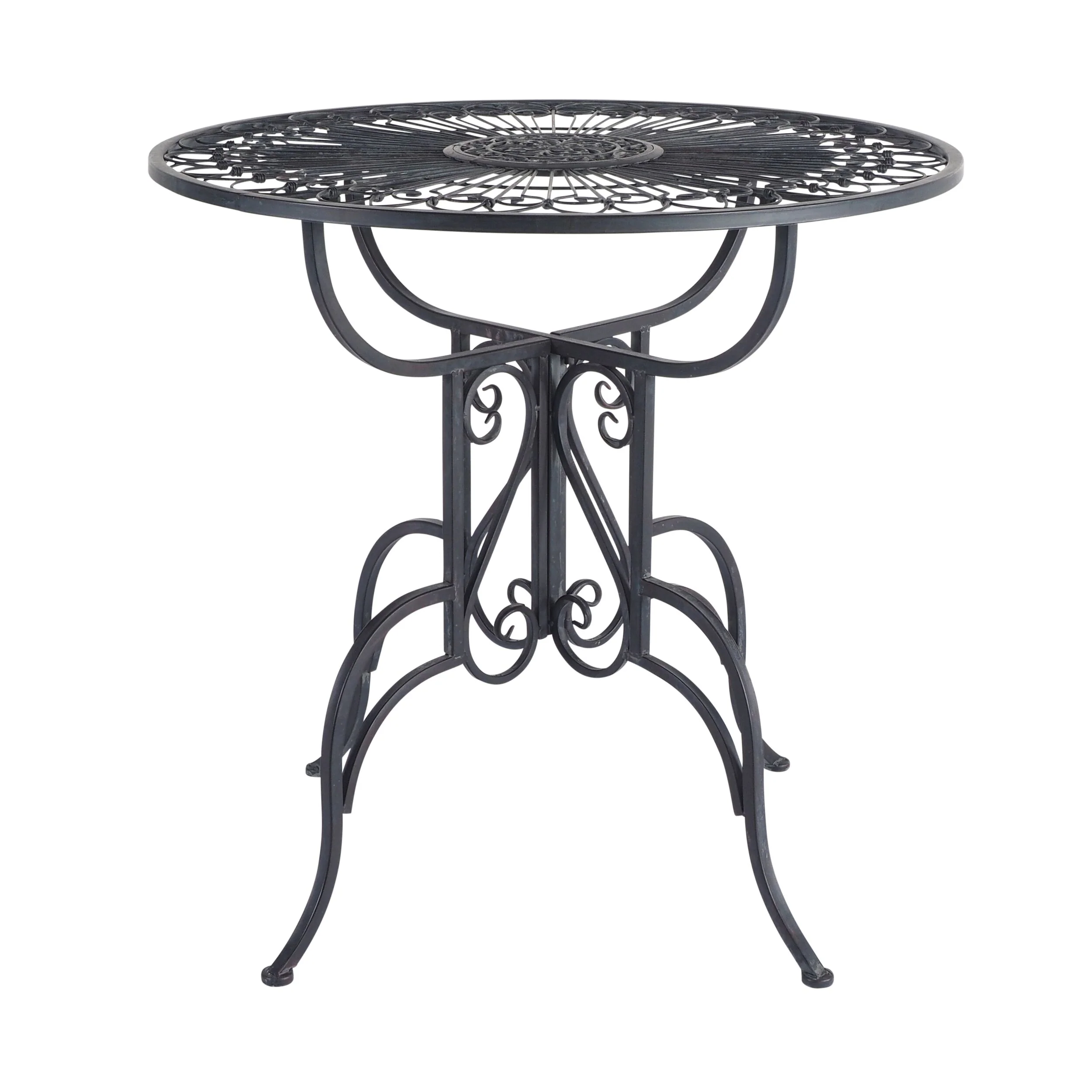 Arles Garden Table Black with 2 Arles Garden Chair Black Package - Image 2