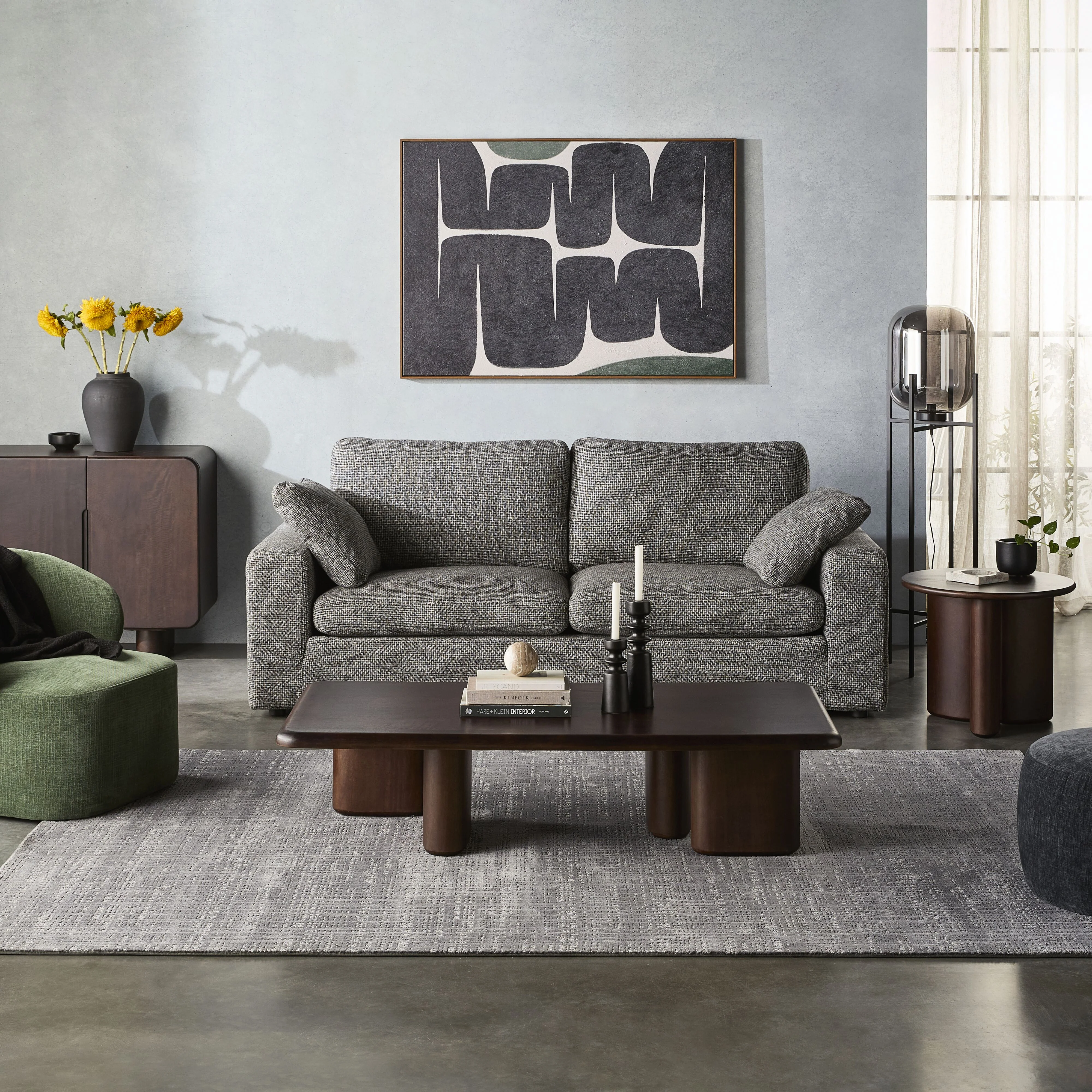 Blakely 3 Seater Sofa Asher Steel - Image 11