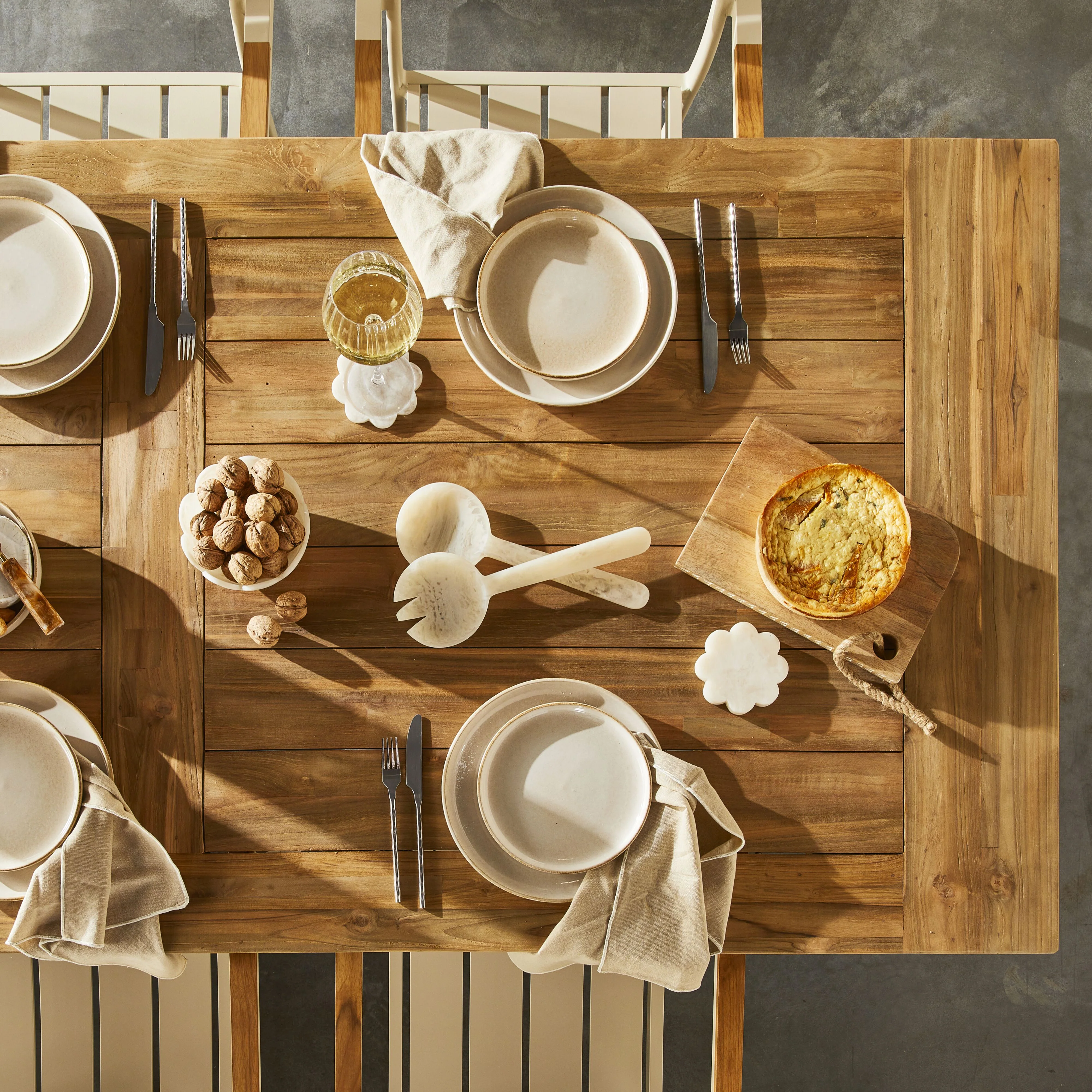 Caden Aluminium Dining Chair Chalk - Image 11