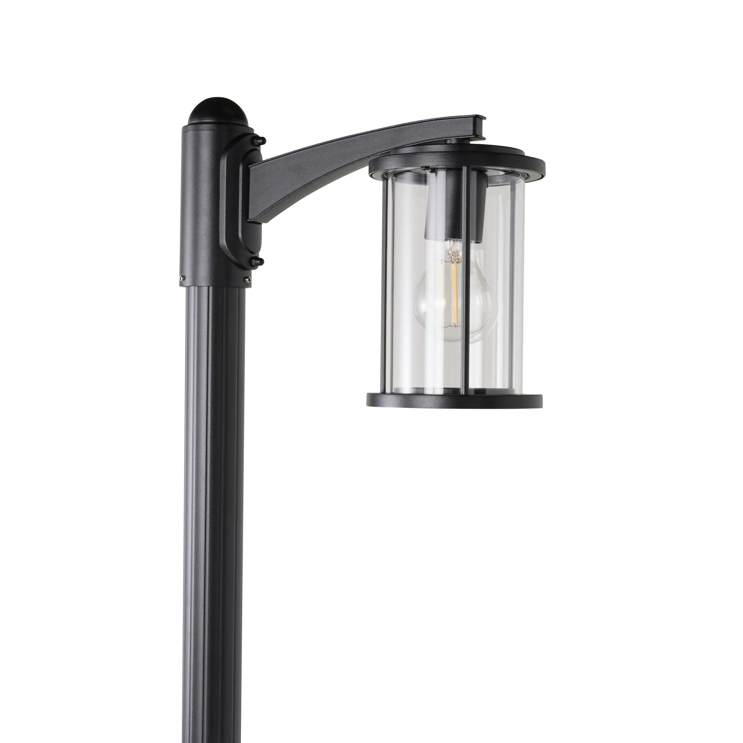 Dover 1 Light Exterior Lamp Post Black 200cm - Image 2