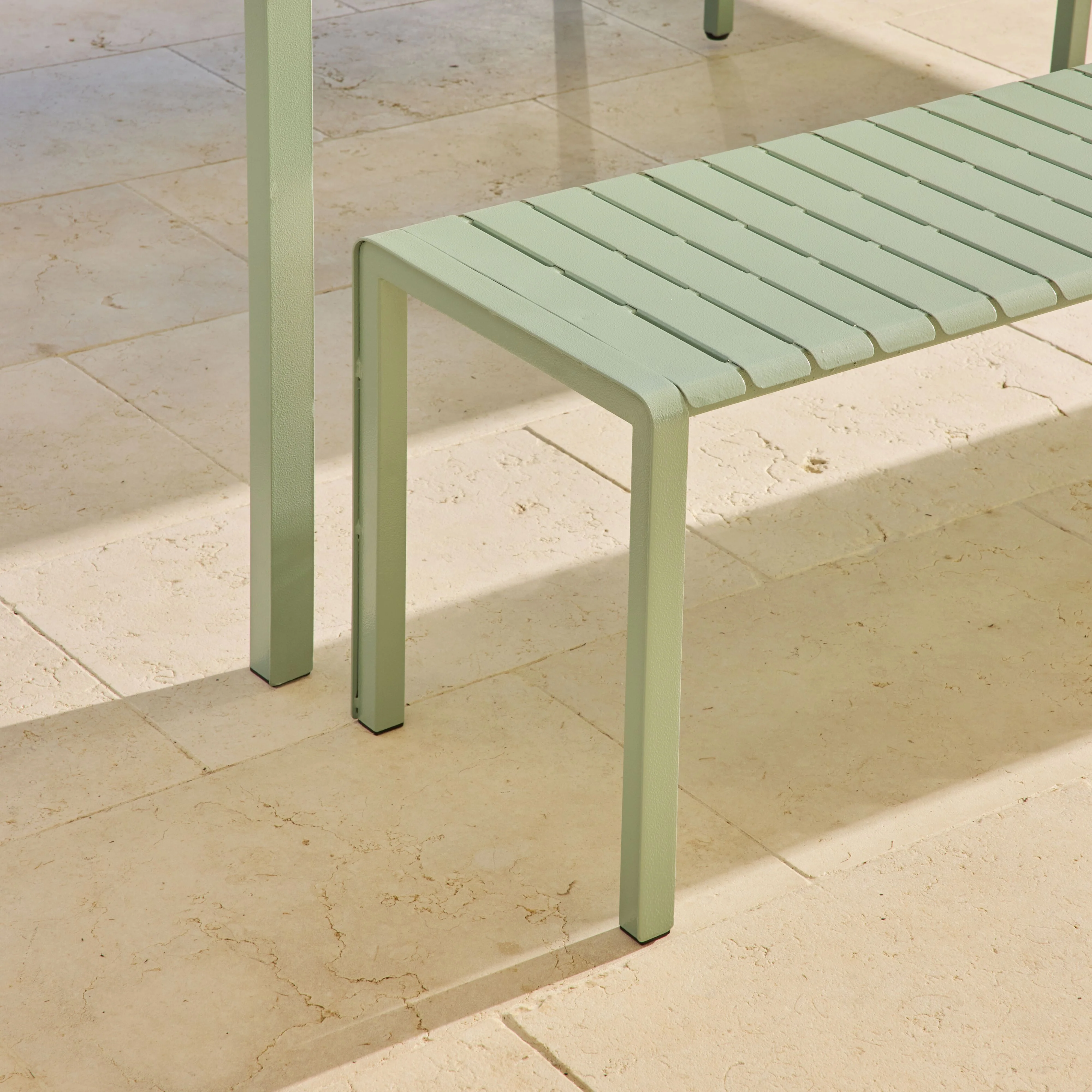 Kace Dining Bench Seat 284cm Smoke Green - Image 8