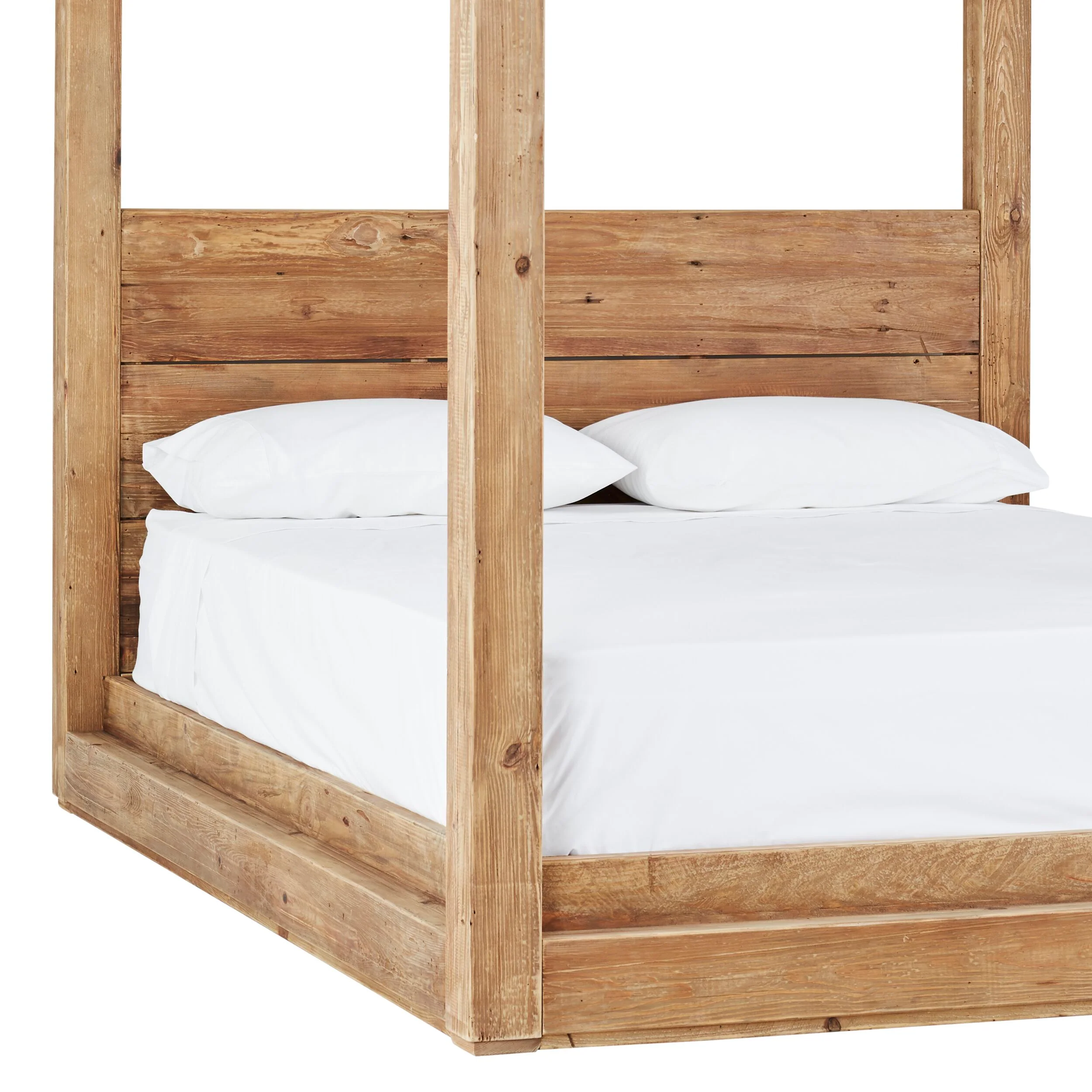 Kalise Reclaimed Timber 4 Poster Queen Bed - Image 5