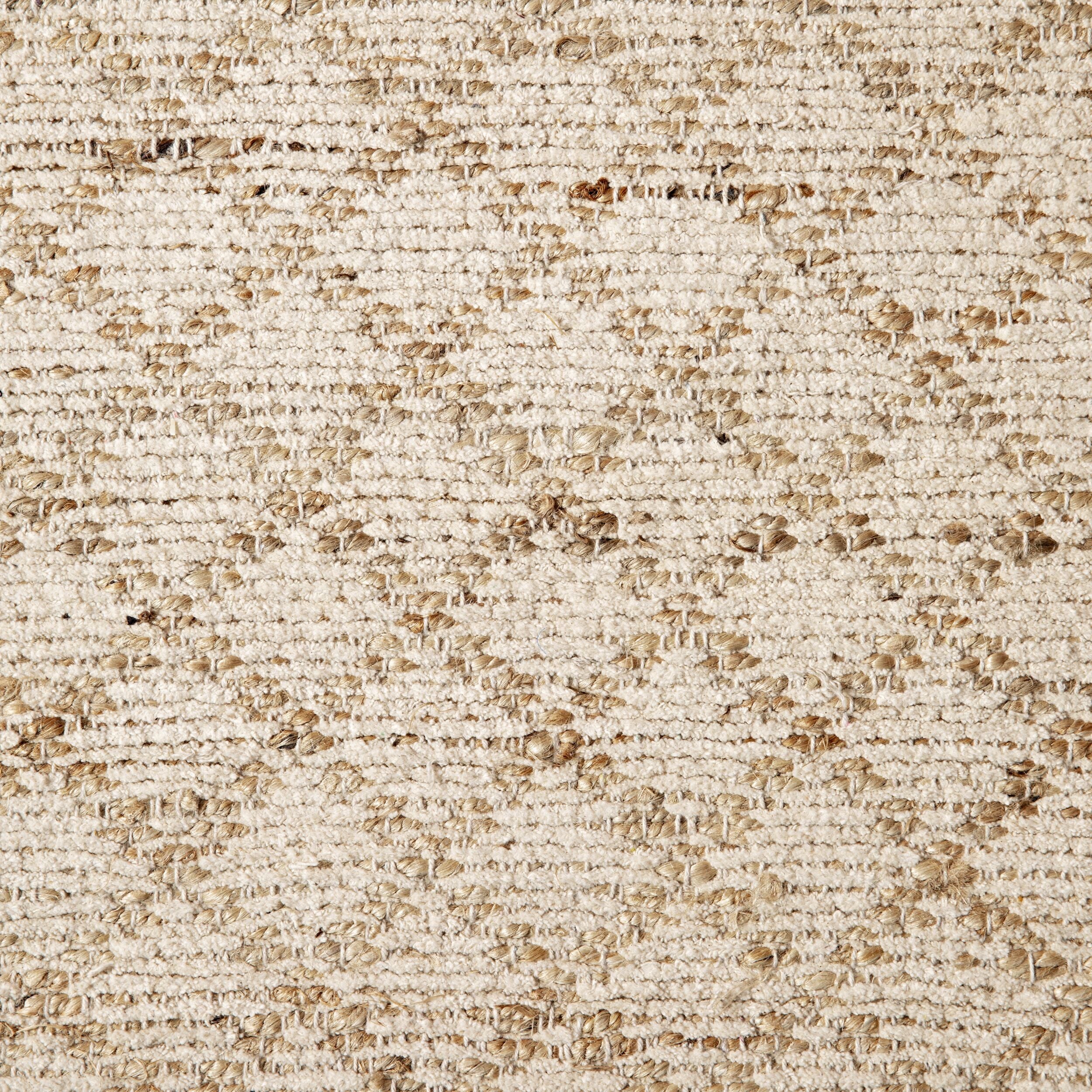 Kaya Diamond Board Chenille Woven Natural Cream Rug 240 x 300 cm - Image 3