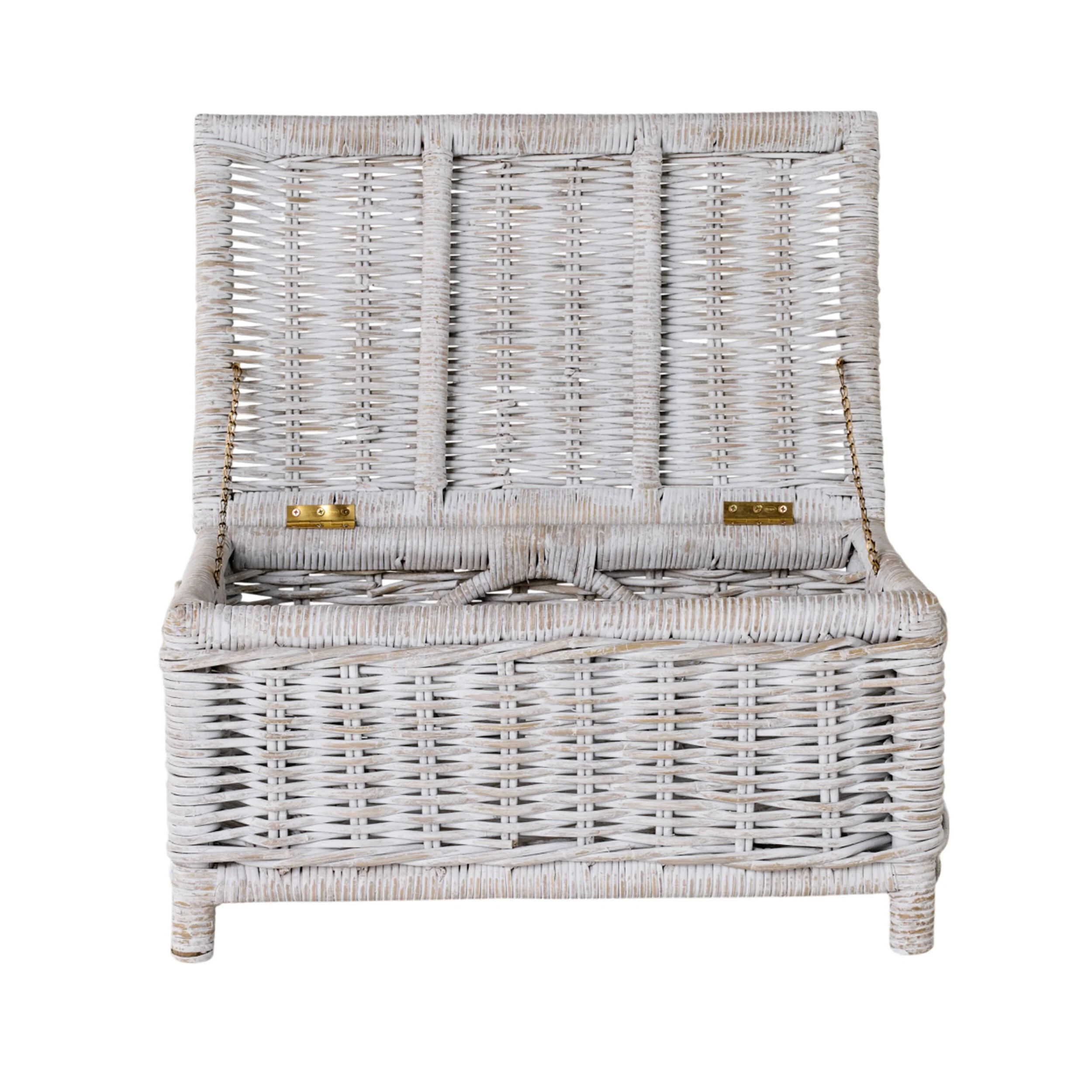 Lorne Blanket Box Medium White Wash 60x42x35cm - Image 3