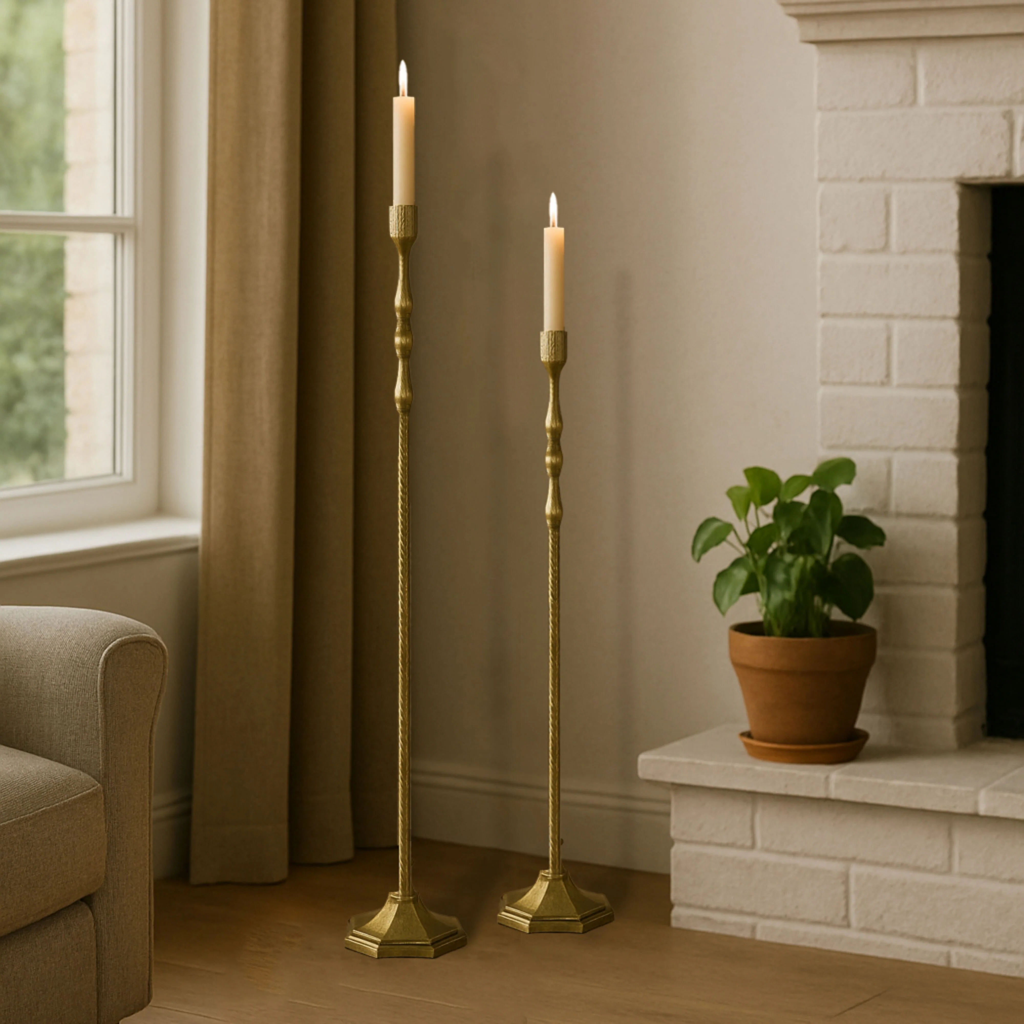 Olenna Long Stemmed Candle Holder 70Cm - Image 5