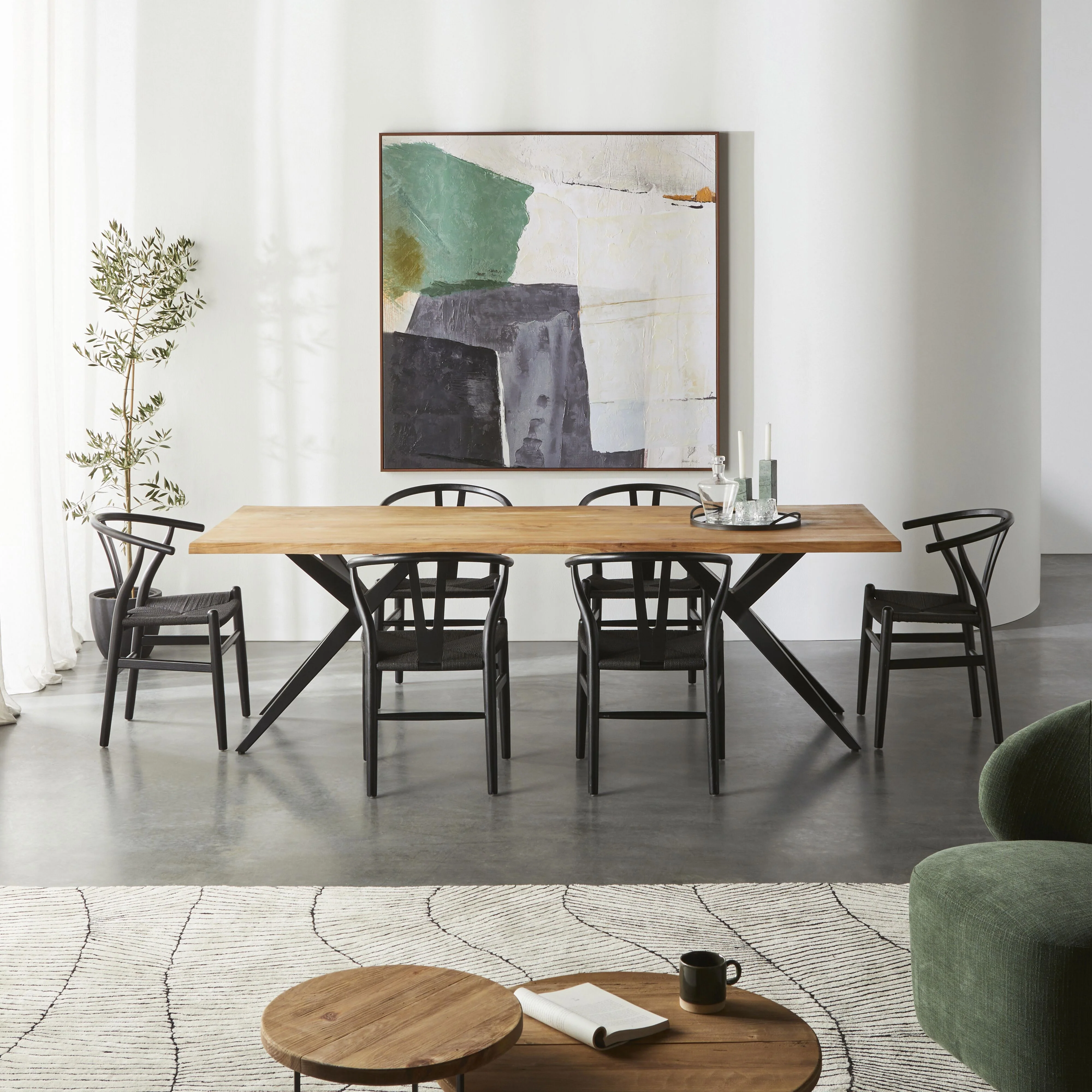 River Live Edge Timber Dining Table 240cm - Image 6