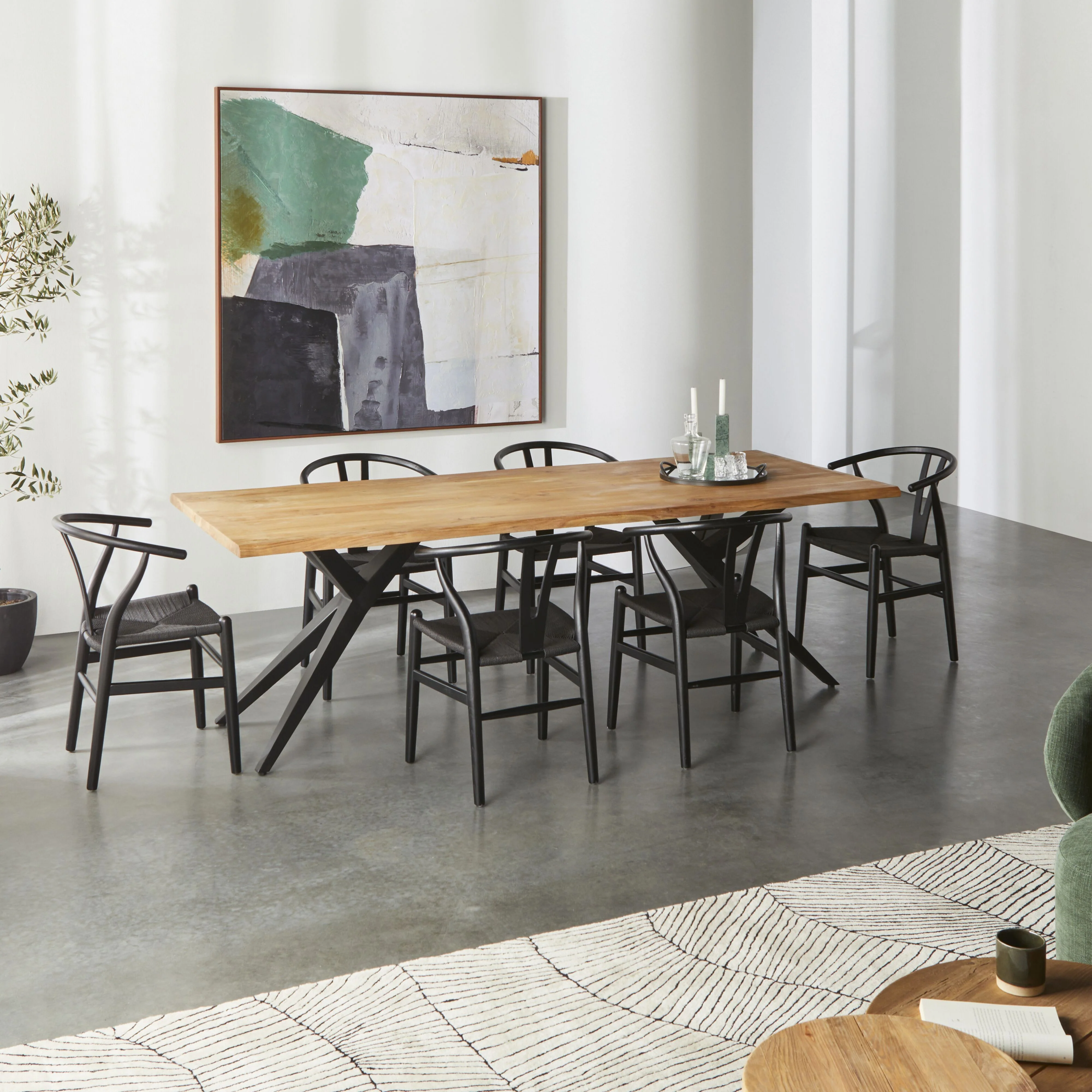 River Live Edge Timber Dining Table 240cm - Image 7