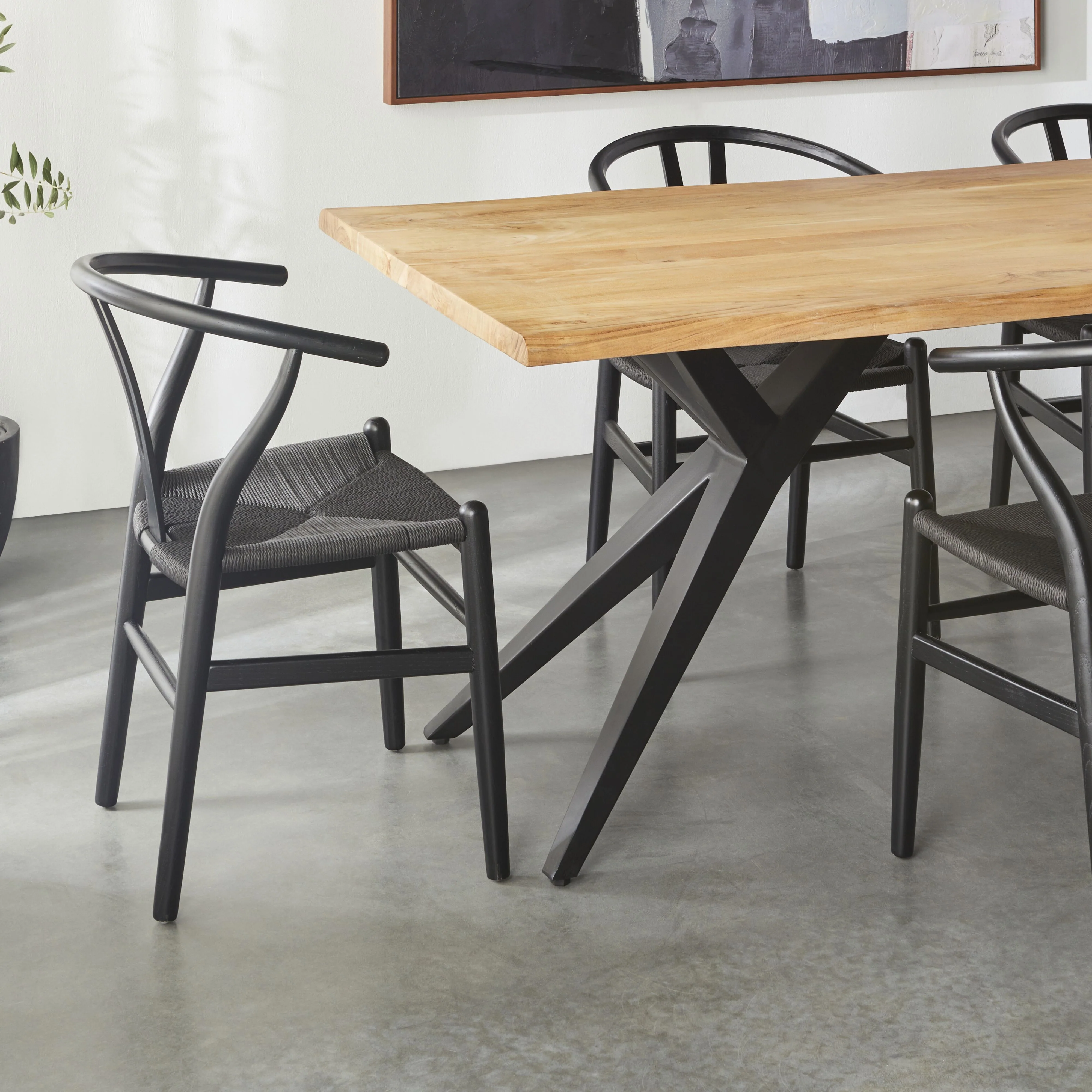River Live Edge Timber Dining Table 240cm - Image 9