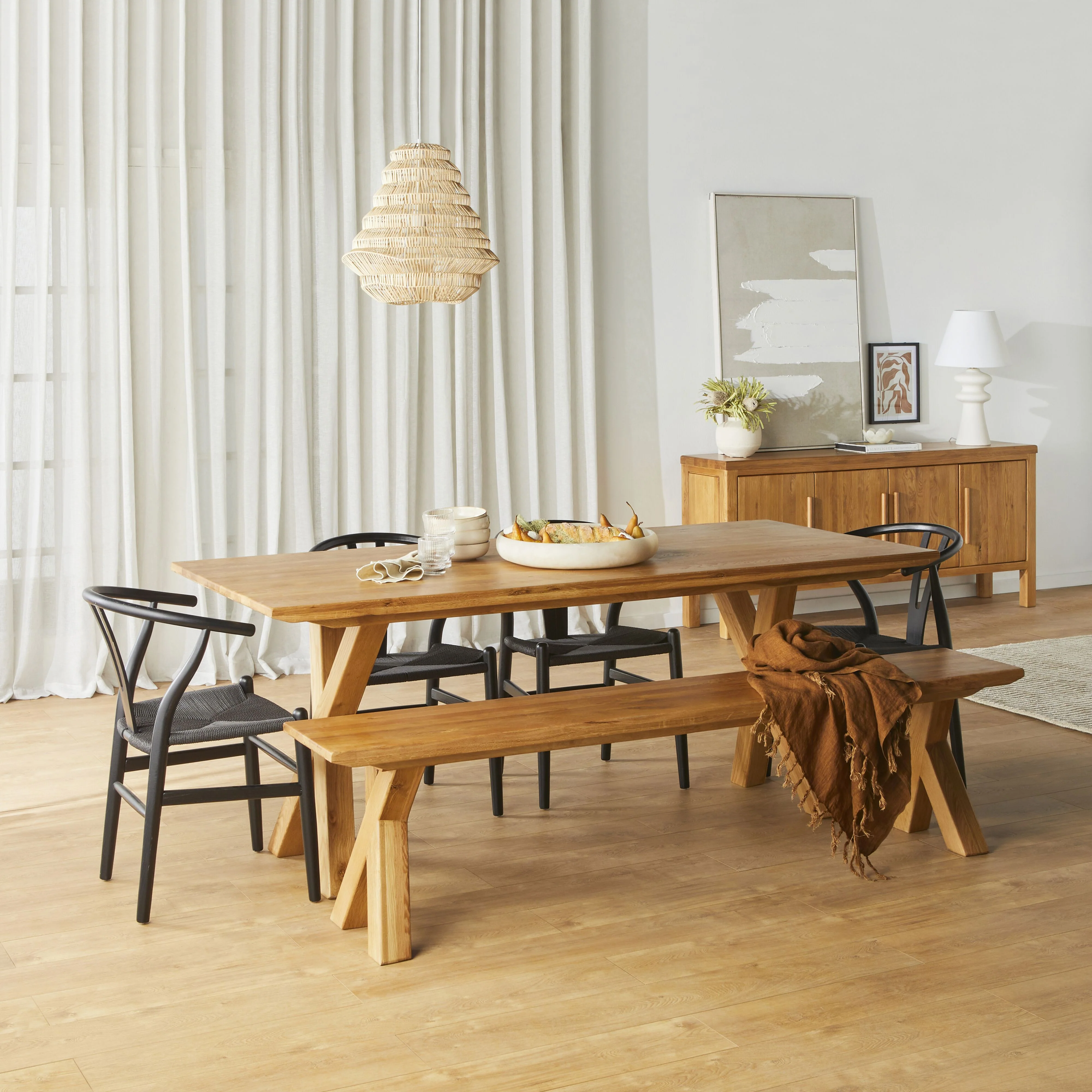 Romsey Rattan Weave Pendant 50x50cm - Image 6