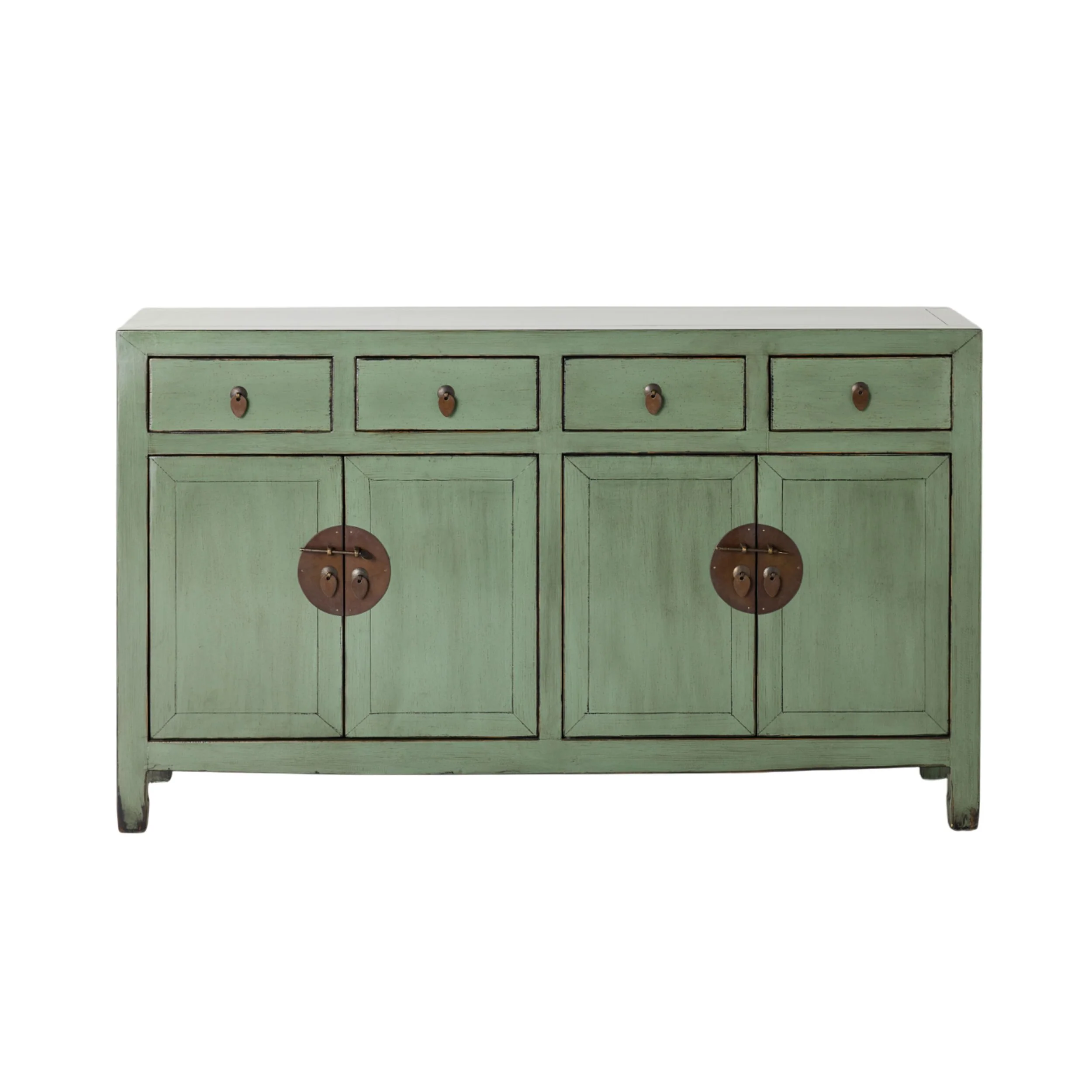 Sansha 4 Door & 4 Drawer Sideboard Sage Green