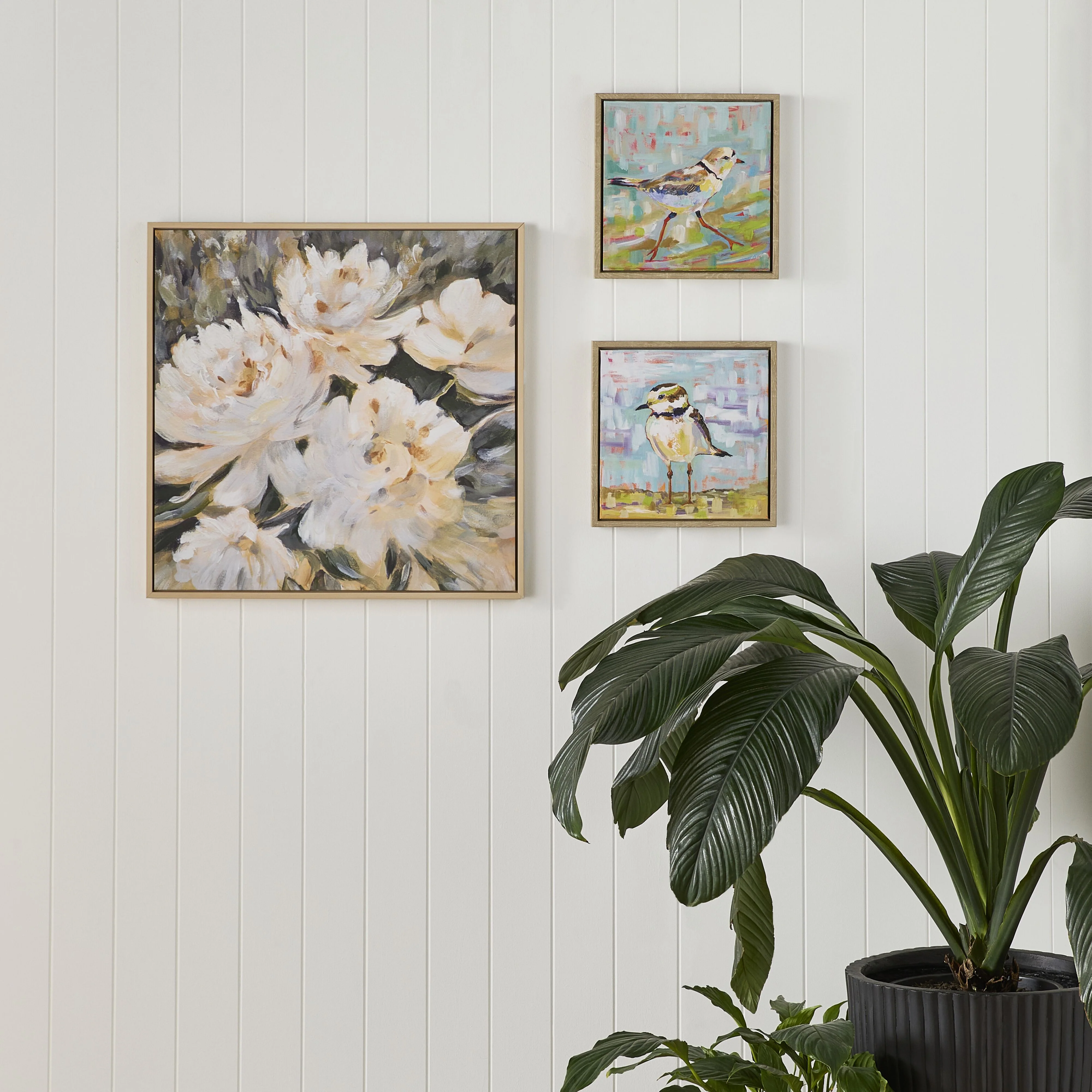White Delight Framed Print 60x60cm - Image 4